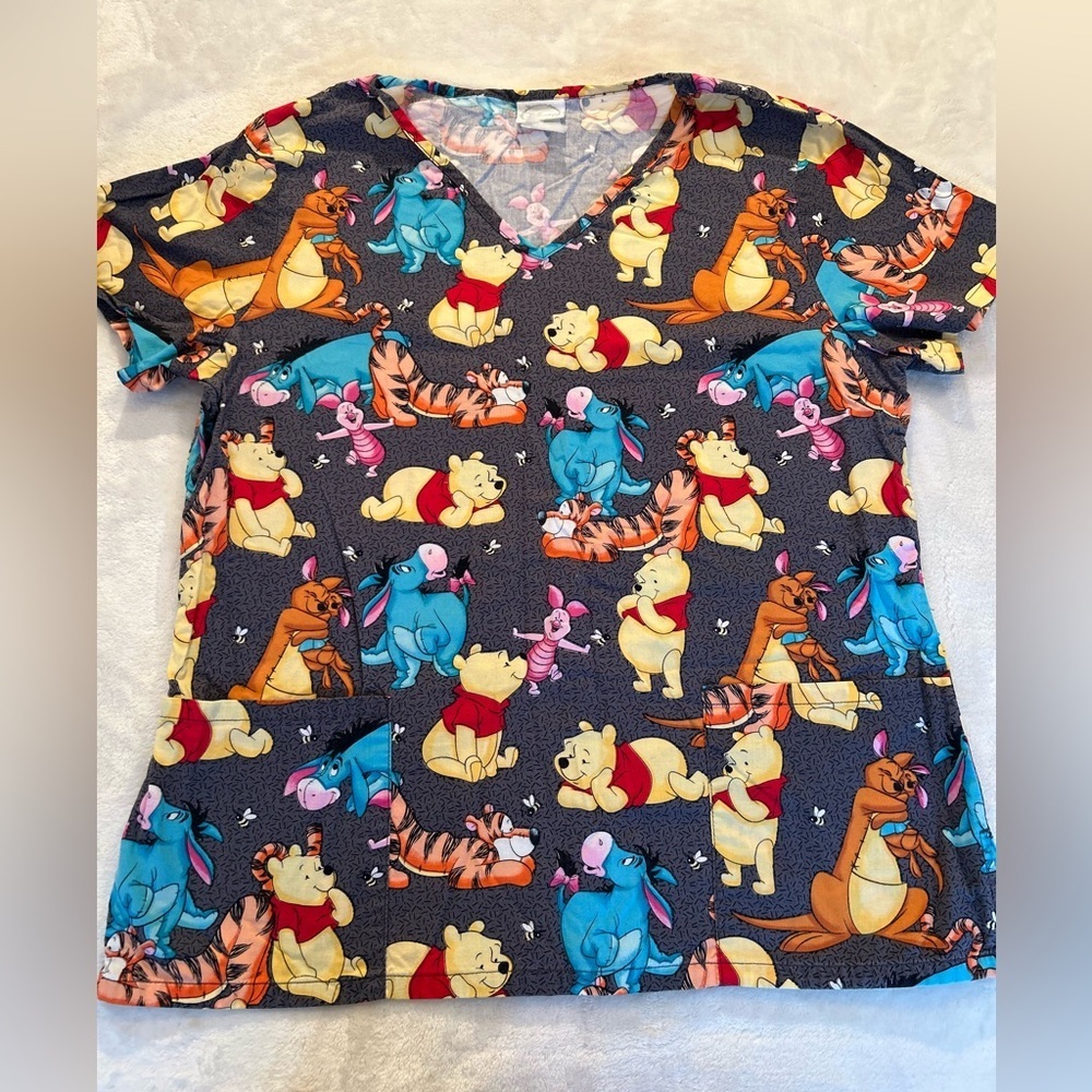 Disney Winnie The Pooh Scrub Top